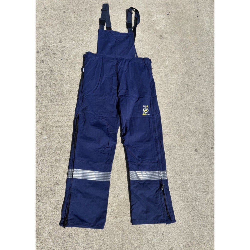 National Safety Apparel 40 Cal Arc Flash Bibs Mens Large Overalls Enespro AGP